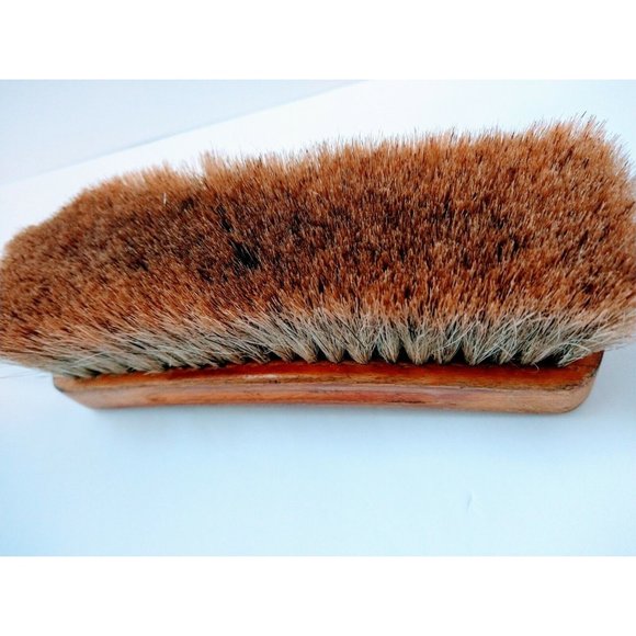 Vintage Sterilized Horse Hair SHOE SHINE BRUSH Unbranded 2 - Picture 8 of 12